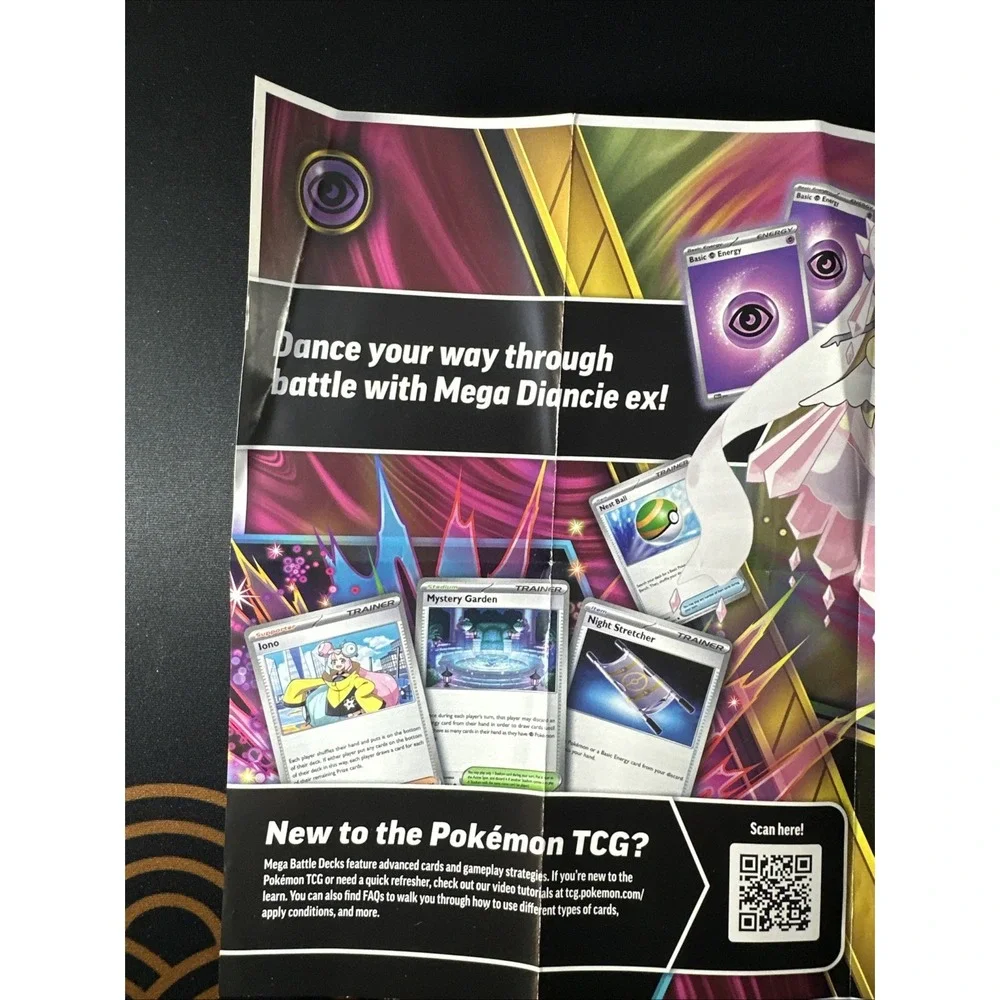 Mega Diancie Ex Battle Deck (Deck, coin, damage count, TCGO card, No Cards)